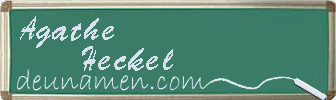 Agathe Heckel Visitenkarte
